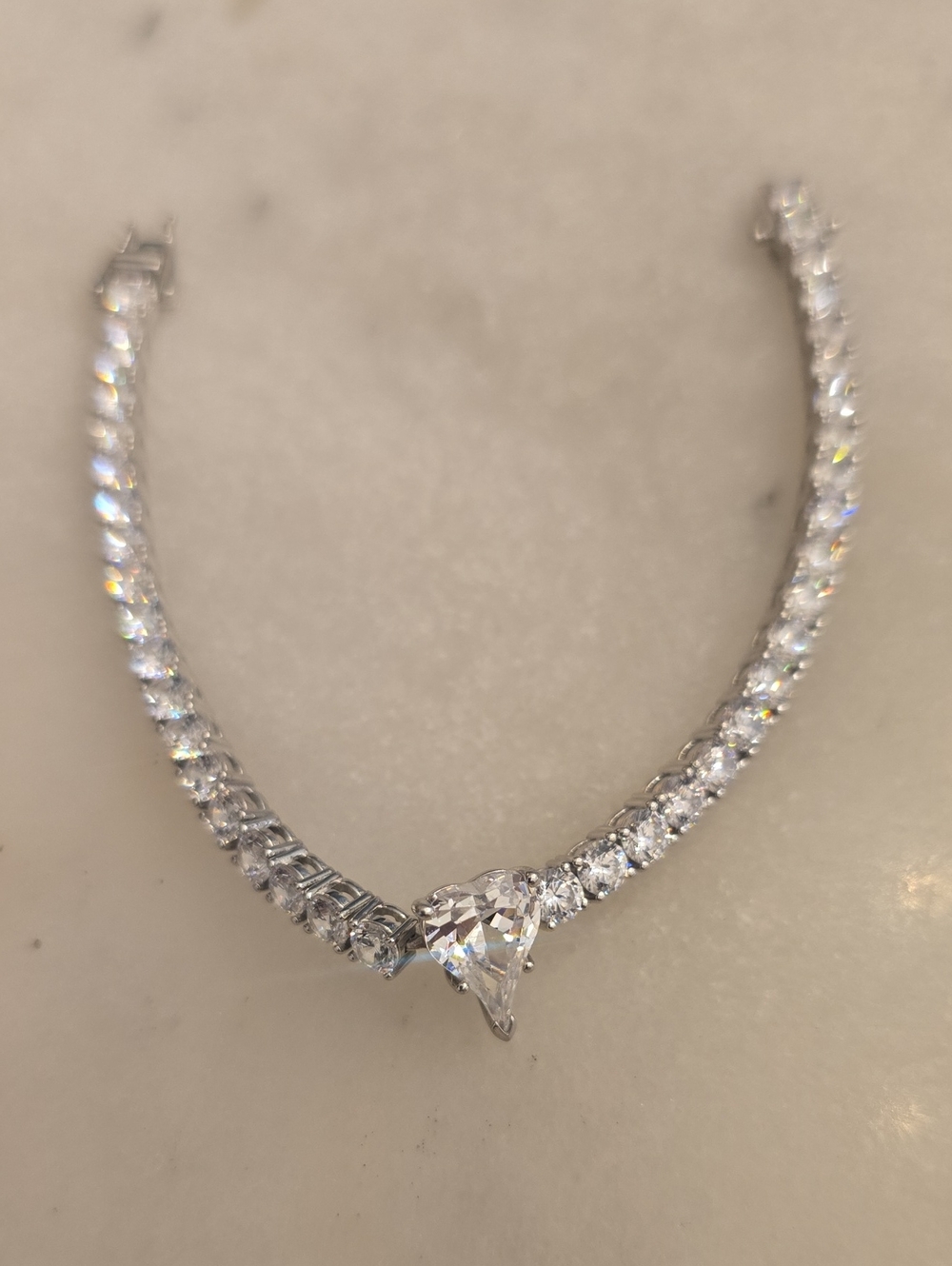 New In Box Jennifer Miller For Diamonique CZ Tennis Bracelet  Small
